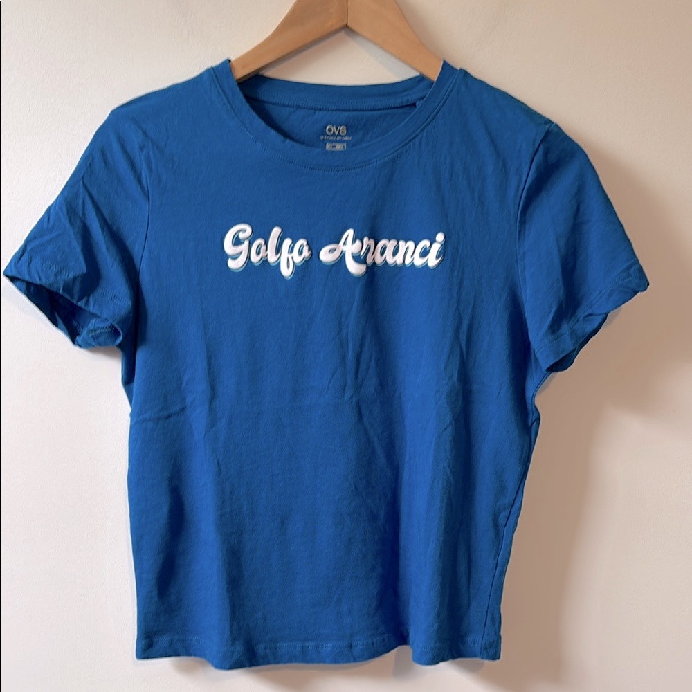OVS Golfo Aranci Blue Fitted Short Sleeve T-Shirt